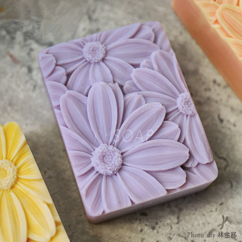 Soap Making Dish - 최신!! !3d 우아한 해바라기 비누 금형