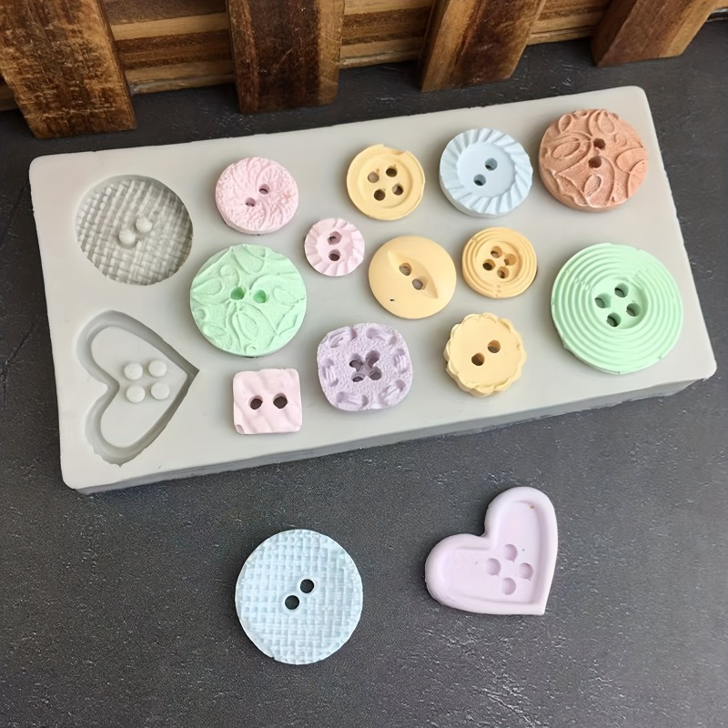 Soap Making Supplies Australia - 버튼 모양 실리콘 몰드 비누 및
