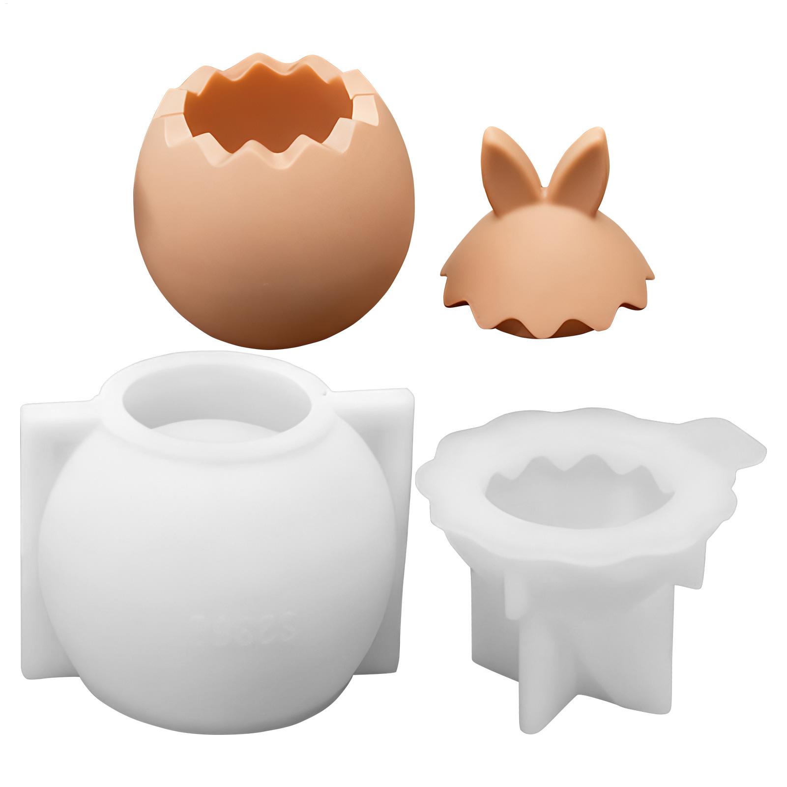 Soap Making Friends - 부활절 달걀 몰드 3D 실리콘 토끼