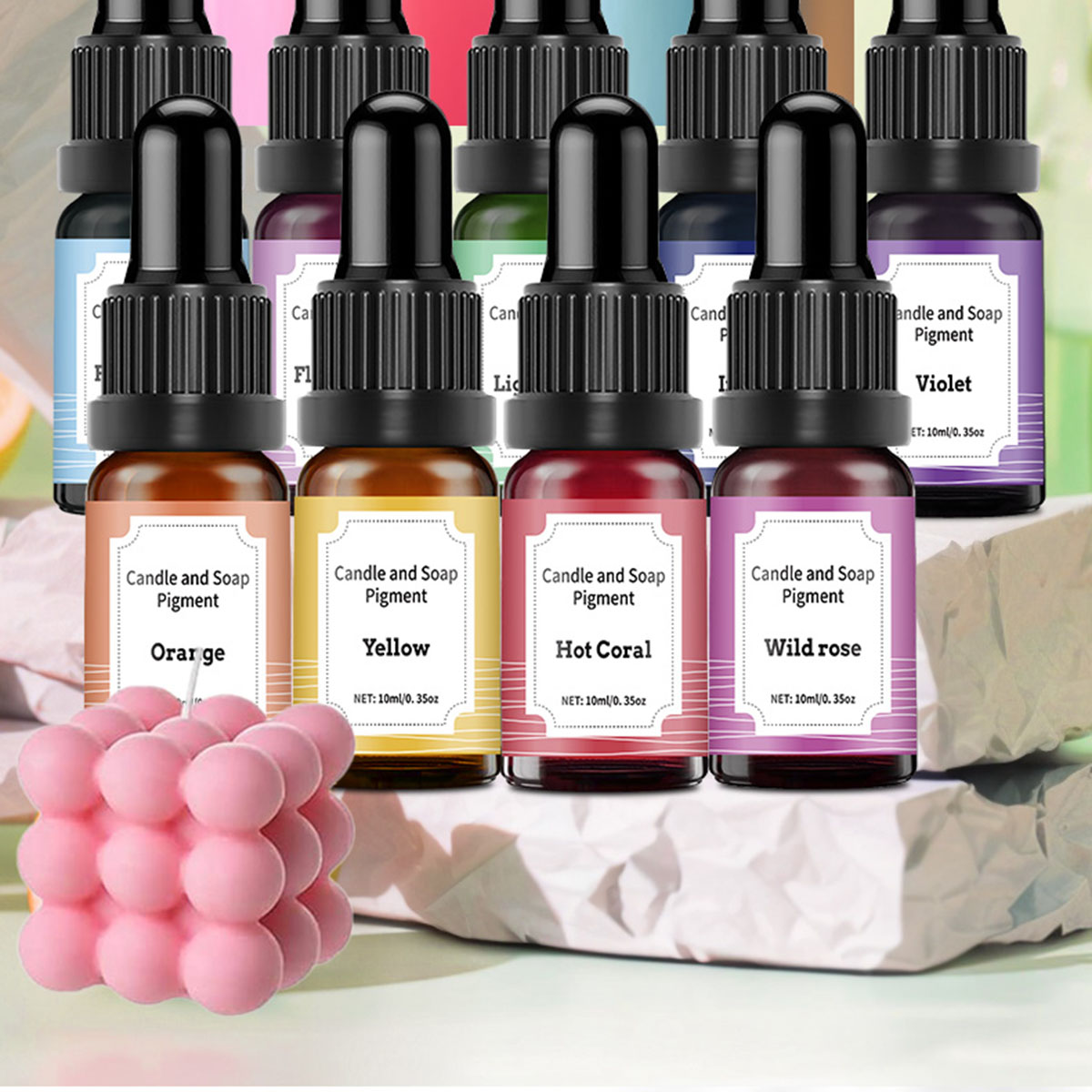 Soap Making Liquid - 36 색상 10ml 촛불 염료 안료