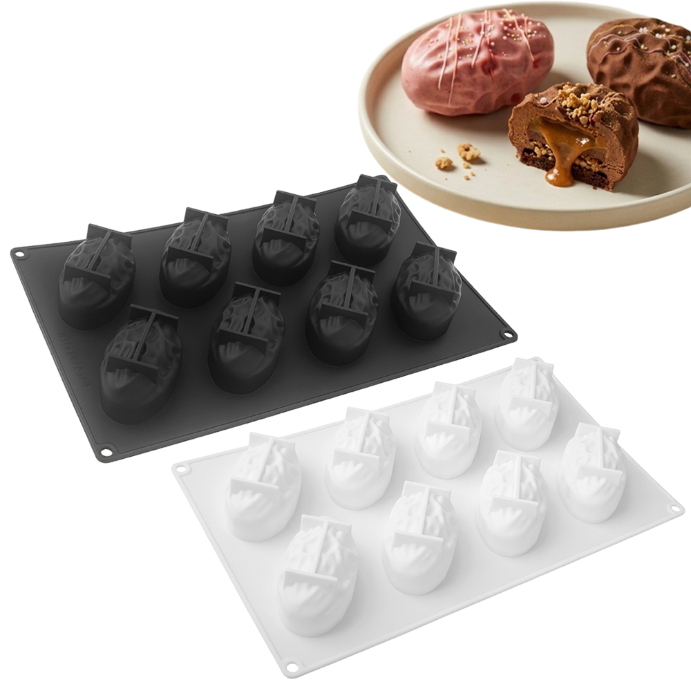 Soap Making Dish - 3 또는 8구형 대추야자 디자인 식품