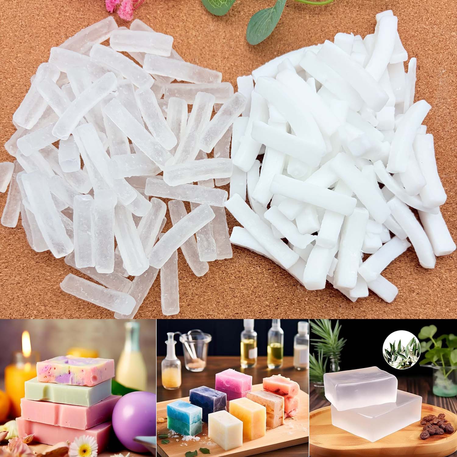 Soap Making Kit Organic - 250g 투명 비누 베이스, 비누 제작