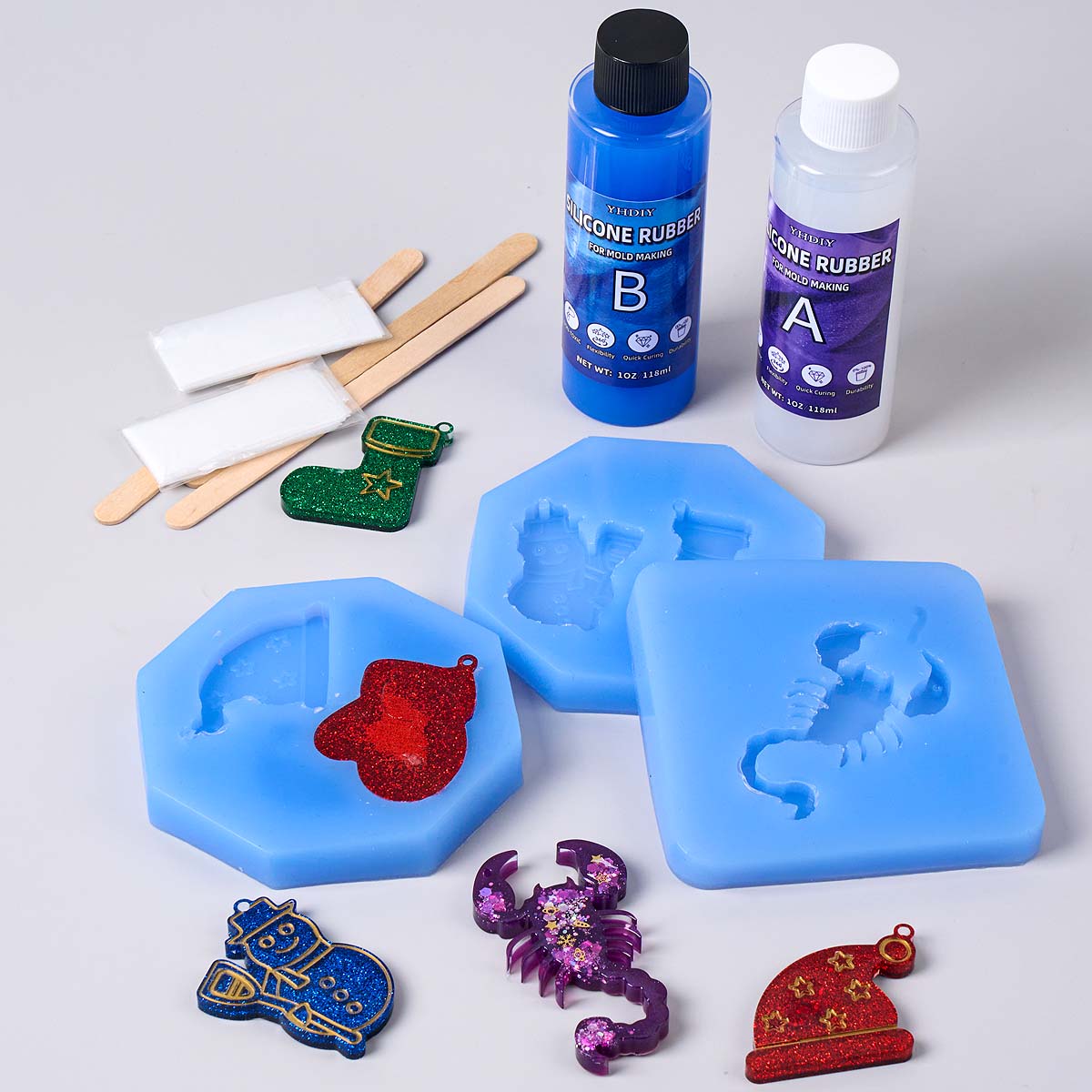 118ml/296ml 실리콘 몰드 제작 키트, DIY  - Soap Making Liquid 리뷰 및 가격