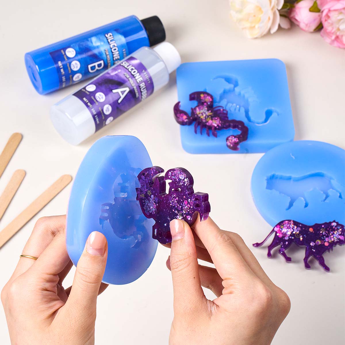 118ml/296ml 실리콘 몰드 제작 키트, DIY  - Soap Making Liquid 리뷰 및 가격