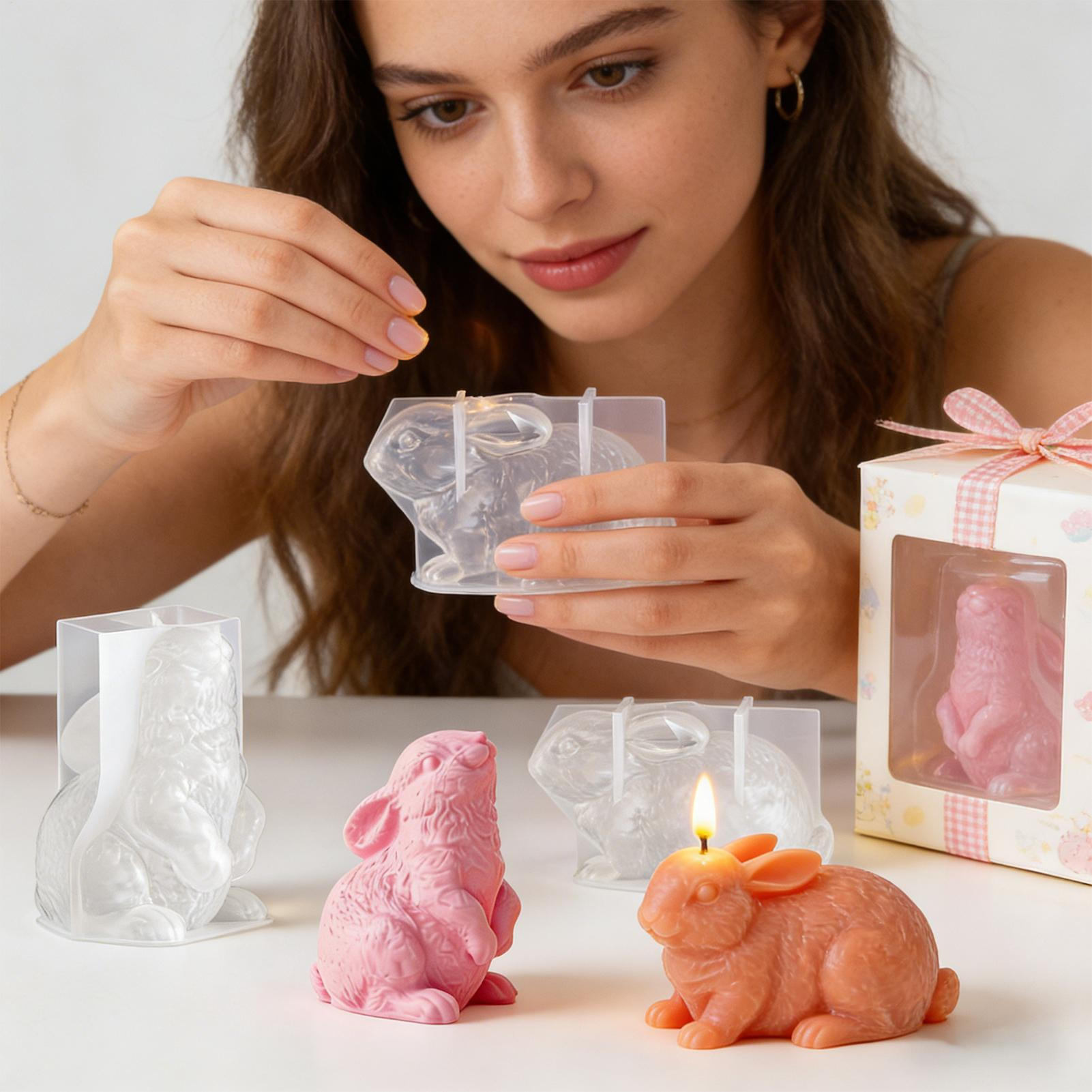 토끼 실리콘 몰드 3D 공예 몰드 부활절 양초 만들기  - Soap Making Friends 리뷰 및 가격