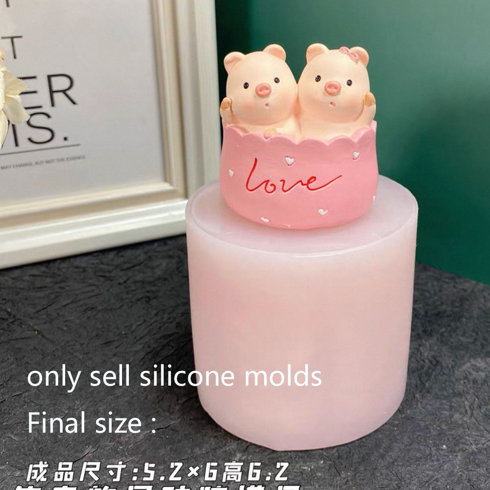 행운의 돼지 실리콘 몰드 석고 시멘트 캔들 DIY 에폭 - Soap Making Friends 리뷰 및 가격