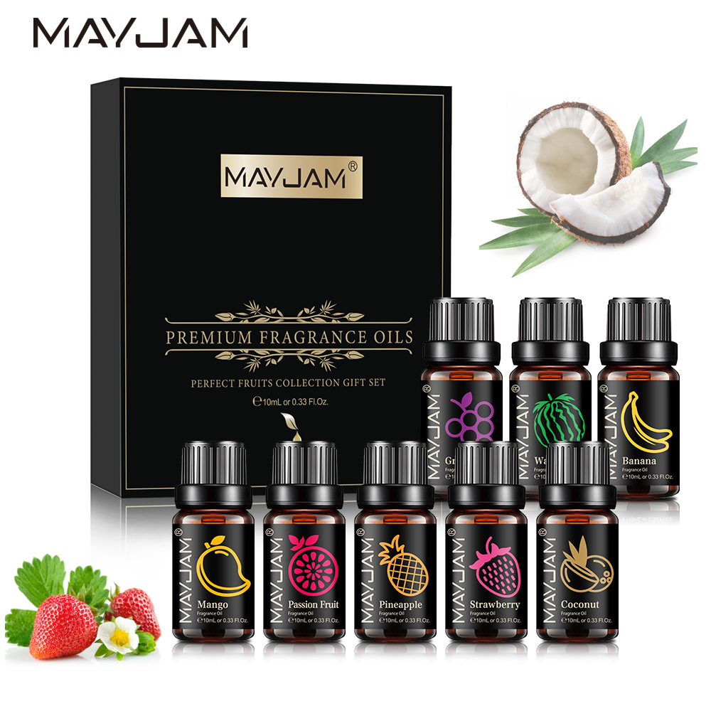 MAYJAM 향수 오일 세트 8pcs 선물 상자 과일  - Soap Making Oils 리뷰 및 가격