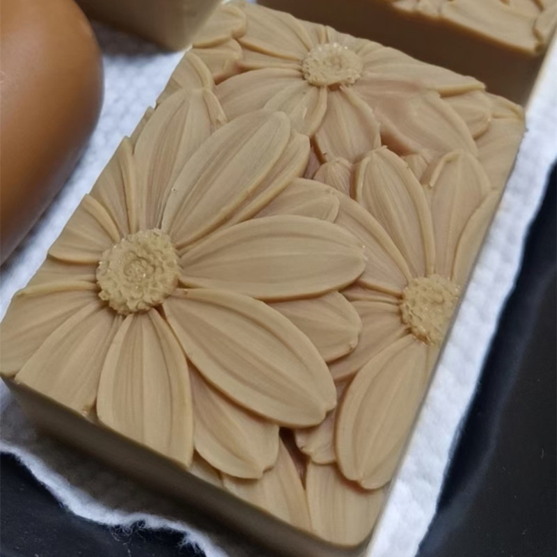 최신!! !3d 우아한 해바라기 비누 금형 직사각형 실 - Soap Making Dish 리뷰 및 가격