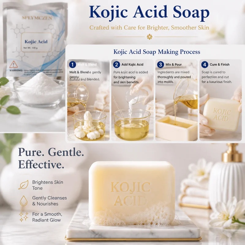 SPLYMCZEN 비누 향료 코직산 크리스탈 파우더 클 - Soap Making Acid 리뷰 및 가격