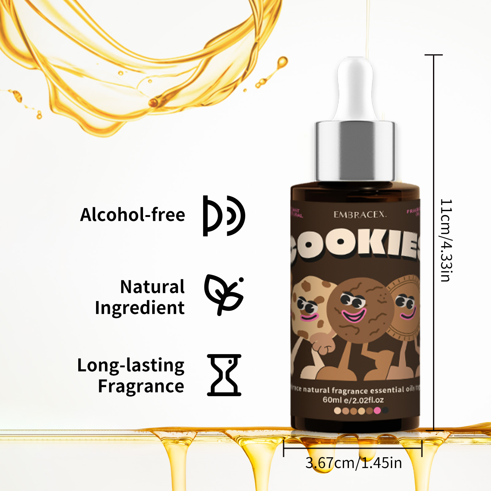 60ml 쿠키 에센셜 오일 비누 제조용 스킨케어 향료  - Soap Making Friends 리뷰 및 가격