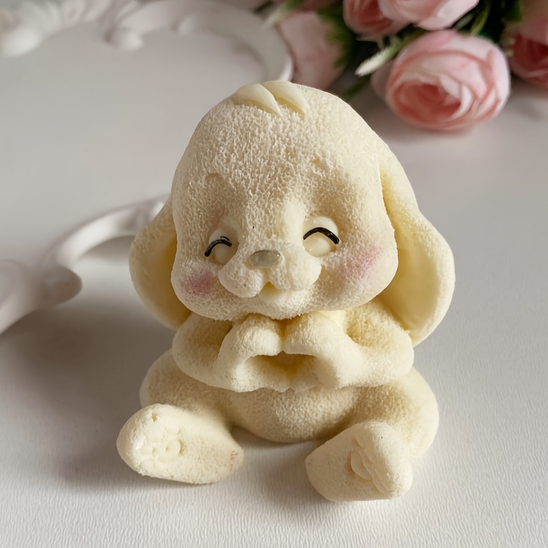 표정이 생생한 눈과 푹신한 귀를 가진 사랑스러운 토끼  - Soap Making Dish 리뷰 및 가격