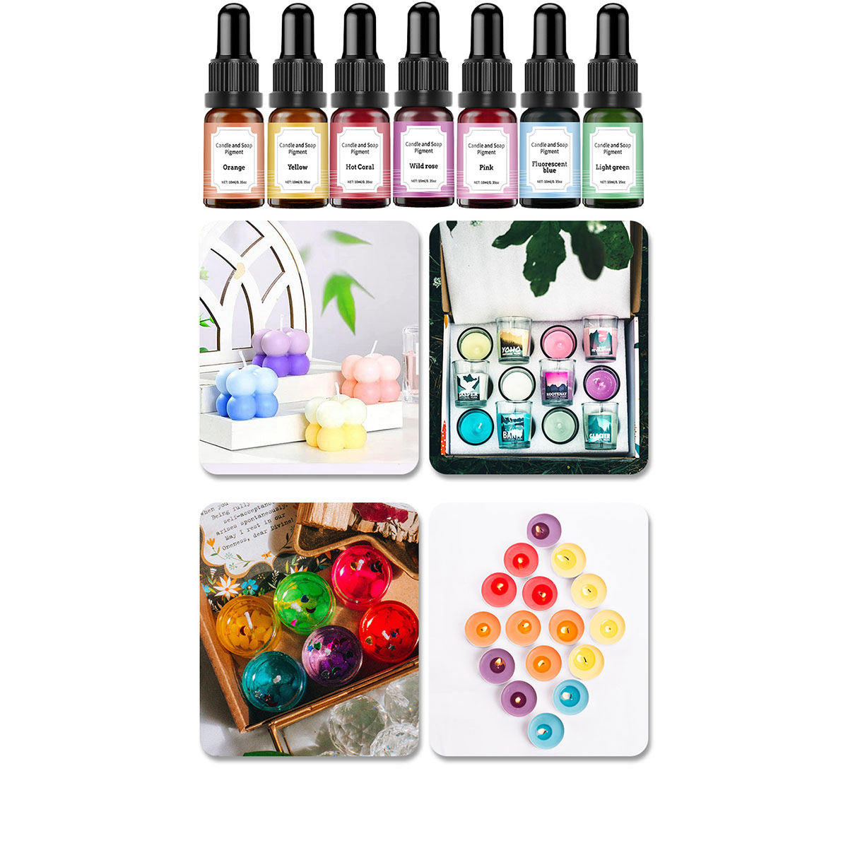 36 색상 10ml 촛불 염료 안료 아로마 테라피 비누 - Soap Making Liquid 리뷰 및 가격
