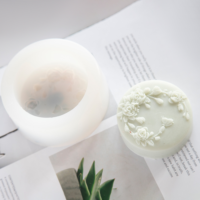 둥근 모양 장미 꽃 수제 비누 실리콘 금형, 모란 장미 - Soap Making Dish 리뷰 및 가격