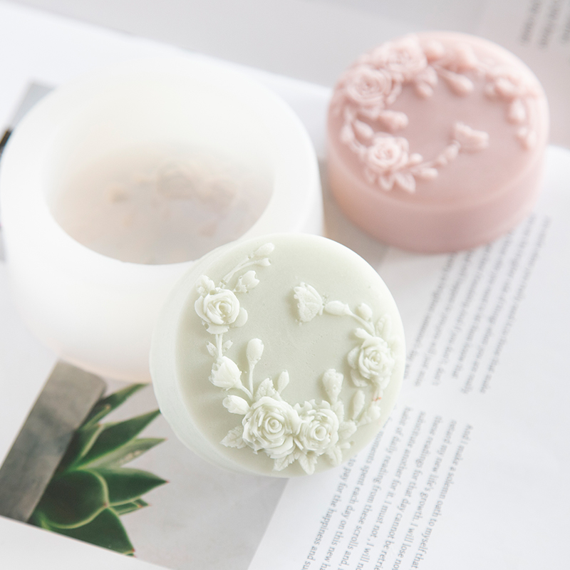 둥근 모양 장미 꽃 수제 비누 실리콘 금형, 모란 장미 - Soap Making Dish 리뷰 및 가격