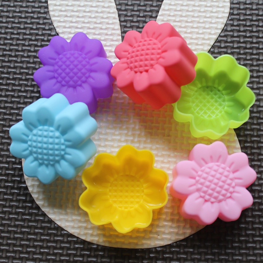 6종 세트 논스틱 꽃무늬 실리콘 몰드 초콜릿 푸딩 아이 - Soap Making Dish 리뷰 및 가격