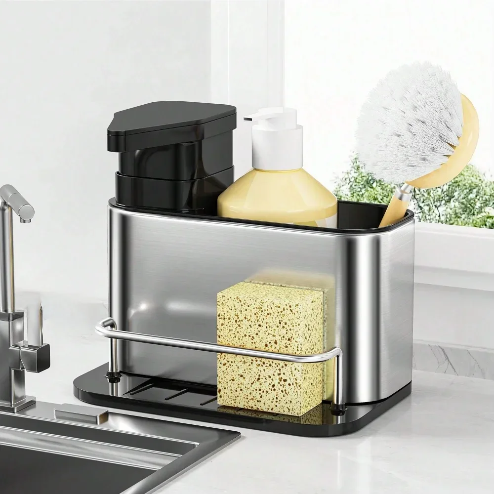1개 다기능 스테인리스 식기 비누 디스펜서 스펀지 홀더 - Soap Making Dish 리뷰 및 가격