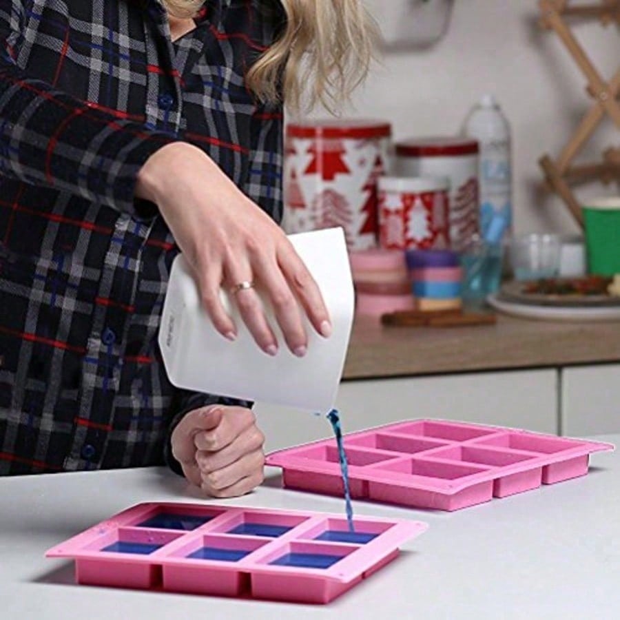 1-2팩 6구 DIY 실리콘 몰드, 핸드메이드 비누,  - Soap Making Dish 리뷰 및 가격