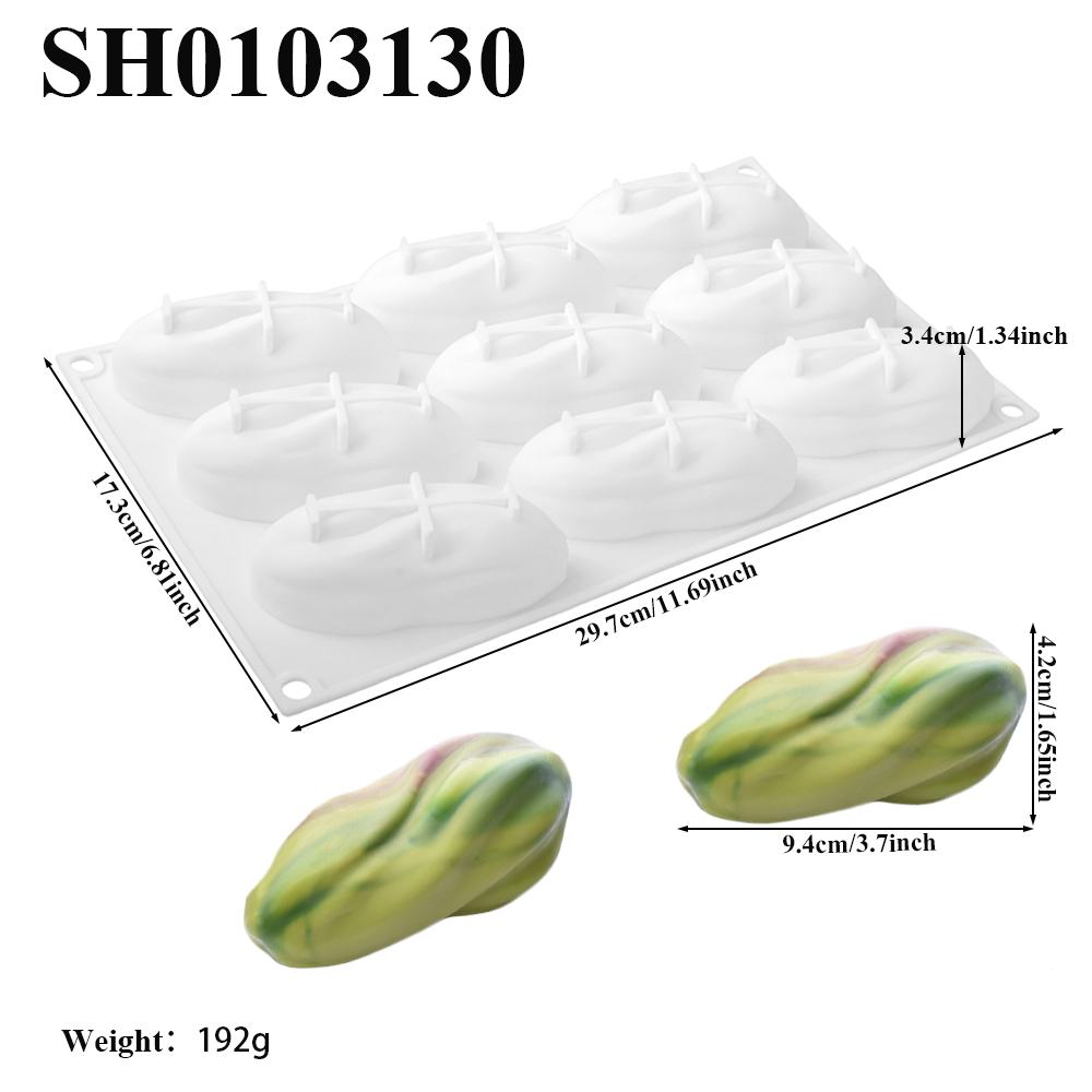 피스타치오 디자인 1구, 4구, 9구 실리콘 초콜릿 몰 - Soap Making Supplies Australia 리뷰 및 가격