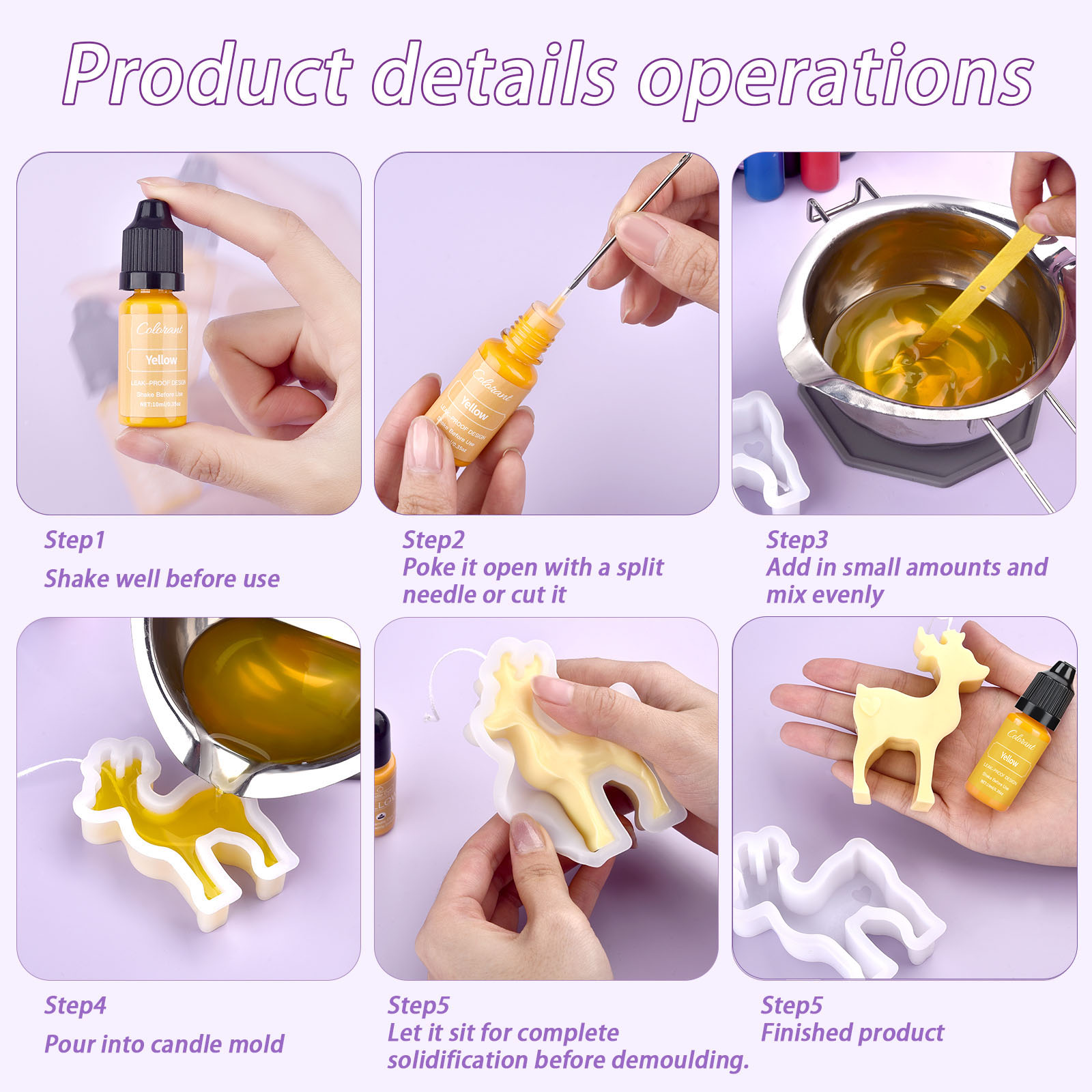 캔들 염료 키트 액체 착색 안료 세트, DIY 캔들 만 - Soap Making Liquid 리뷰 및 가격