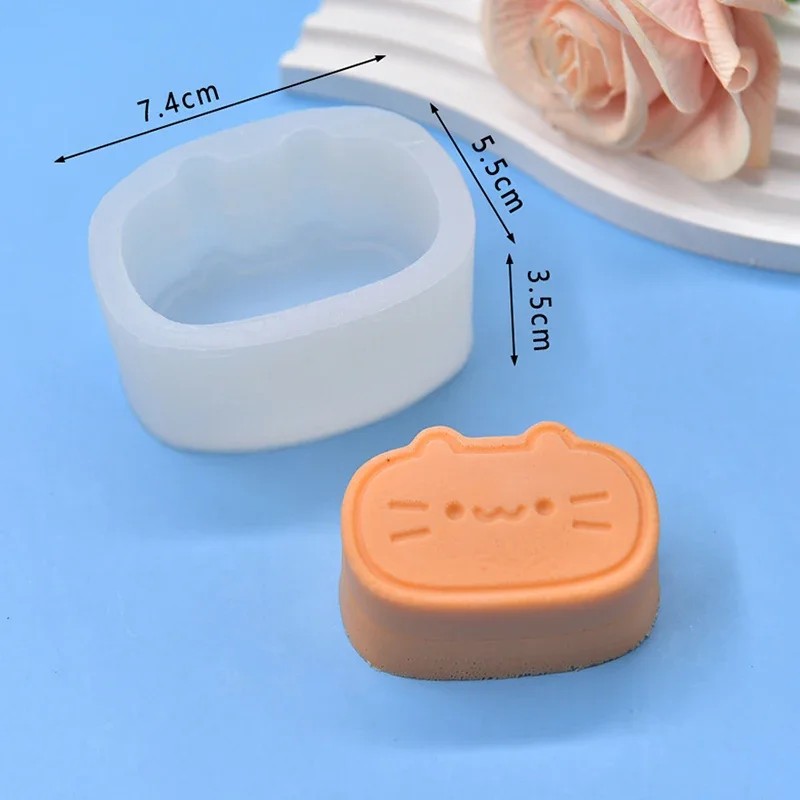 새로운 디자인 1개 고양이 치즈 케이크 실리콘 몰드,  - Soap Making Game 리뷰 및 가격